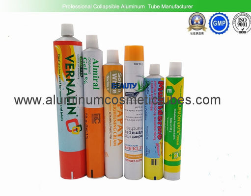 China Medicine Aluminium Tube Packaging , Recyclable Body Cream Collapsible Metal Tube supplier