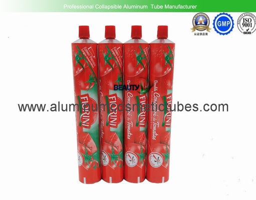 China 150ml Tomato Ketchup Squeeze Tube Containers , Airless Aluminum Collapsible Tubes supplier