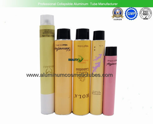 China Luxury Empty Aluminum Tubes , Hair Dye Packaging Metal Lotion Tubes Non - Reactive Nature supplier